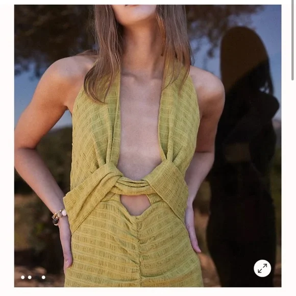 Free People Nya Maxi Dress Green - Picture 2 of 2